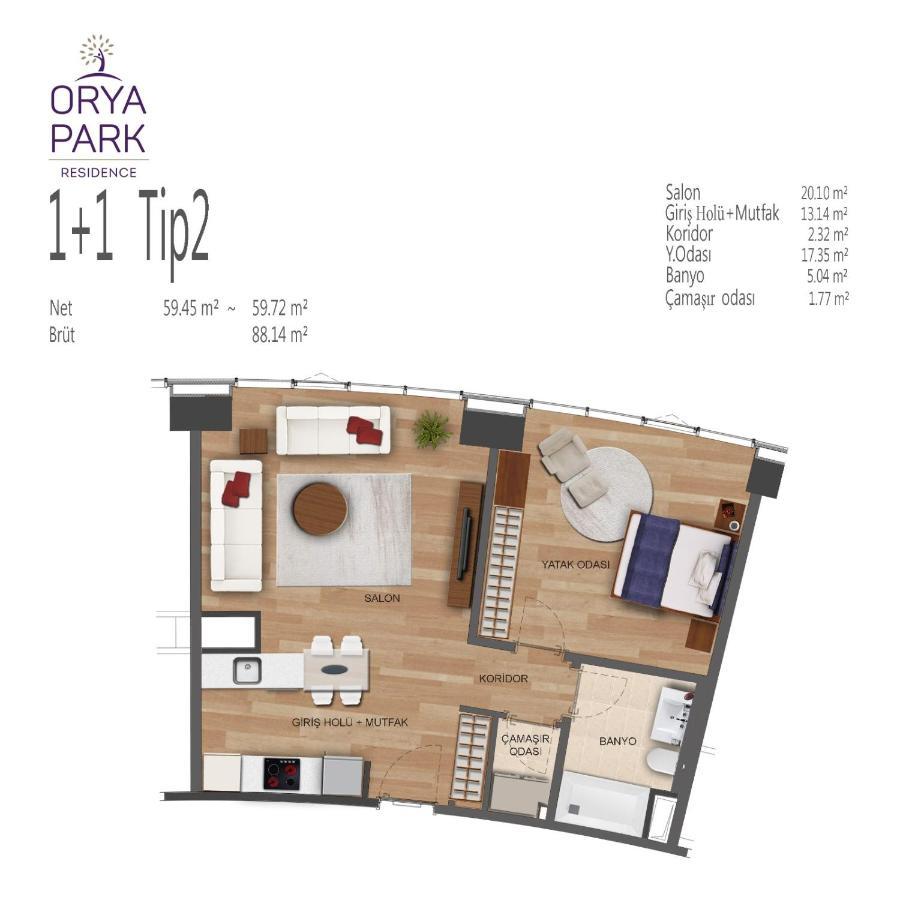 5 Etoiles 1+1 Avec Piscine * Istanbul